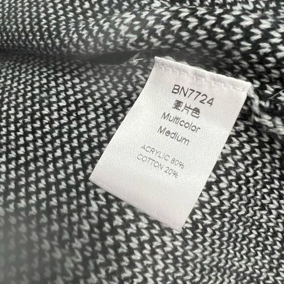 Checker Beautiful Womens Pullover Cardigan‎ Shawl Size Medium - Picture 7 of 7